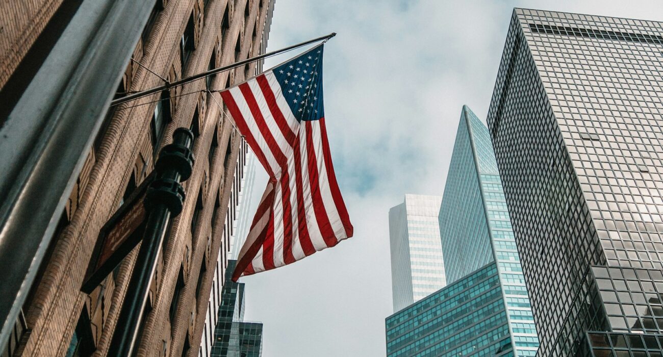 low angle photo of flag of U.S.A