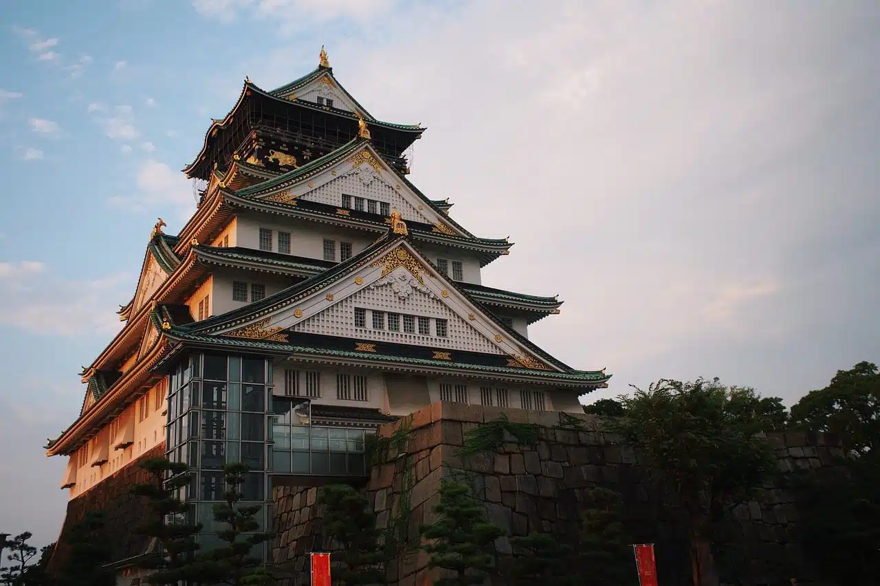 castle, building, roof